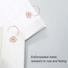 100Pcs Cute Paper Clips Ring Style Anti Slip Sturdy Electroplated