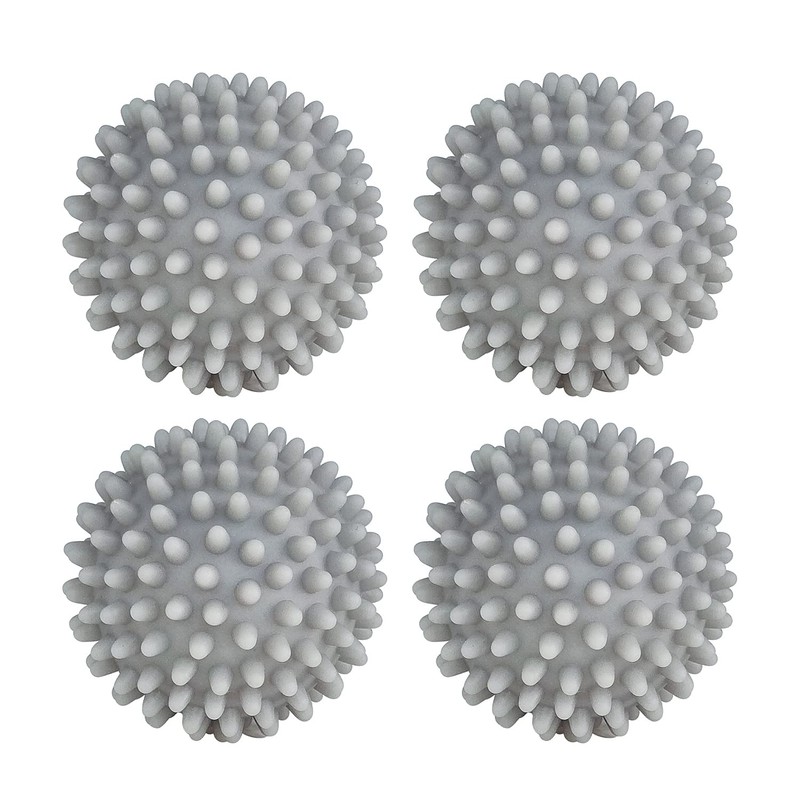 Dryer Balls 4 Pack - Non-Toxic Reusable Dryer Balls (Gray)