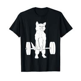 Cat Deadlift Powerlifting T-Shirt Men Women T-Shirt
