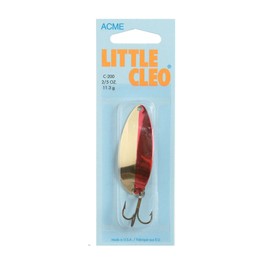 Acme Little Cleo Fishing Terminal Tackle, 2/5-Ounce, Gold Neon Red