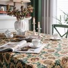VOGOL Yellow Sunflower Pattern Table Cloth, Soft and Thick Jacquard