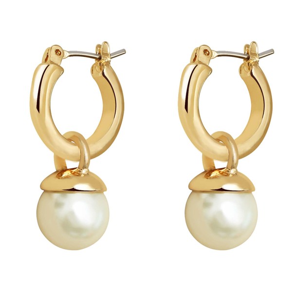 Pearl Earrings for Women dangling 14K Gold Pearl Drop Earrings