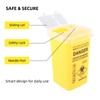 Sharps Bin Sharps Box for Needles Travel Sharps Bin Yellow