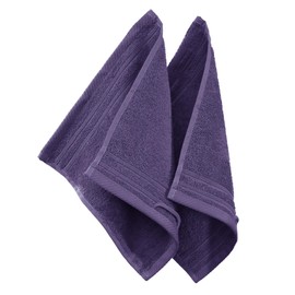 Erwin Müller Heidelberg Flannel Pack of 2, 100% Cotton, Purple, 30 x 30 cm, Lightweight, Quality, Absorbent, Quick-Drying, Compact, Ideal for Sports, Beach, Travel (Other Colours)