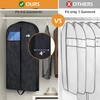MISSLO 43" Heavy Duty Hanging Garment Bags for Travel Suit