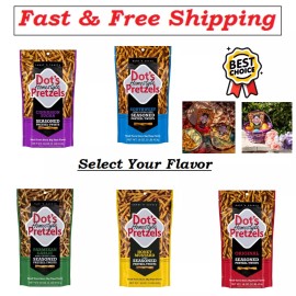 Dot's Pretzels Seasoned Pretzel Twists, Healthy Kids Snacks, 16oz, Select Flavor - Cinnamon-Sugar