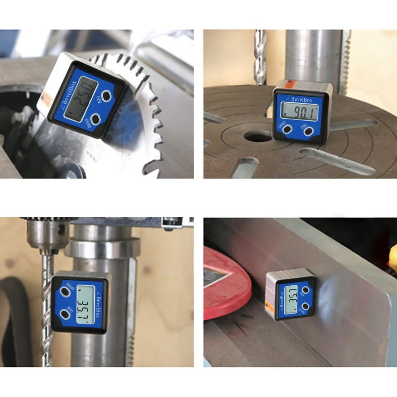 Caja bisel Digital calibre angular del prolongador