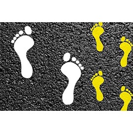 Footprint - Footsteps Floor Marking Stencils Set (Left/Right)