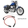 2 Pcs 8mm Spark Plug Wire Set Rubber Sparking Plug
