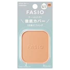 Fascio Hitonuri Cover, Durable Foundation, 410, Ochre, 0.3 oz (10 g), SPF20 PA+++ Waterproof Powder Foundation Powder, High Cover, Anti-Crumble and Anti-Glare