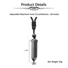 Top Plaza Black Obsidian Healing Crystal Stone Necklaces for Men