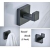 SHUNLI Black Towel Hook, Wall Hook, Clothes Hook, Heavy Duty