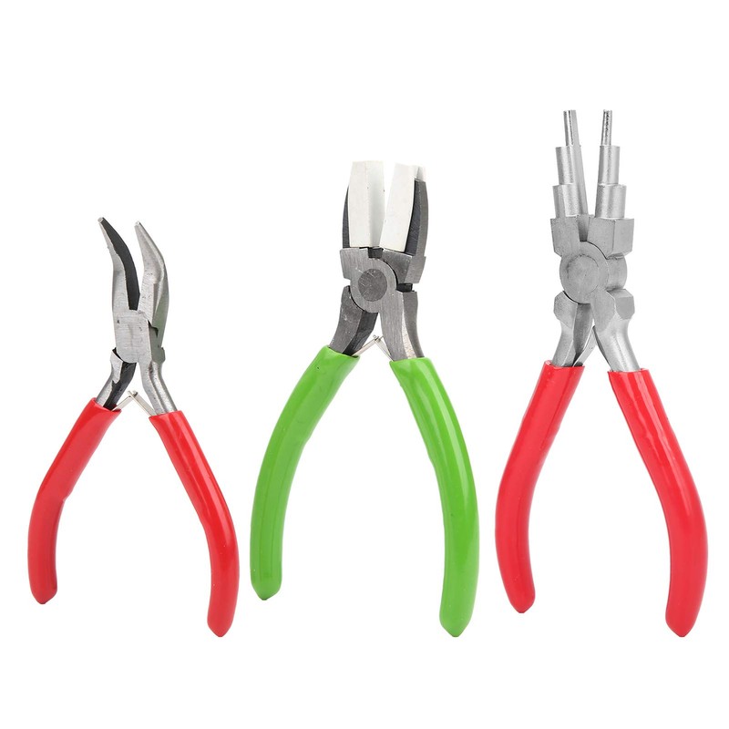 Kit de 3 Alicates de Joyería, que Incluyen Alicates de
