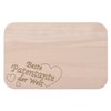 Wooden Breakfast Board with Engraving "Beste Patentante der Welt" [German