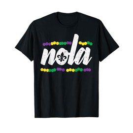 NOLA New Orleans Louisiana Jester Funny Mardi Gras Carnival T-Shirt