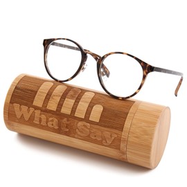 What Say Sunglasses, Gold Bridge, Classic Frame, Colored Lenses, Modern, 25 Colors, Trendy, UV400, Unisex, Soft & Hard Cases Included, clear/leopard brown