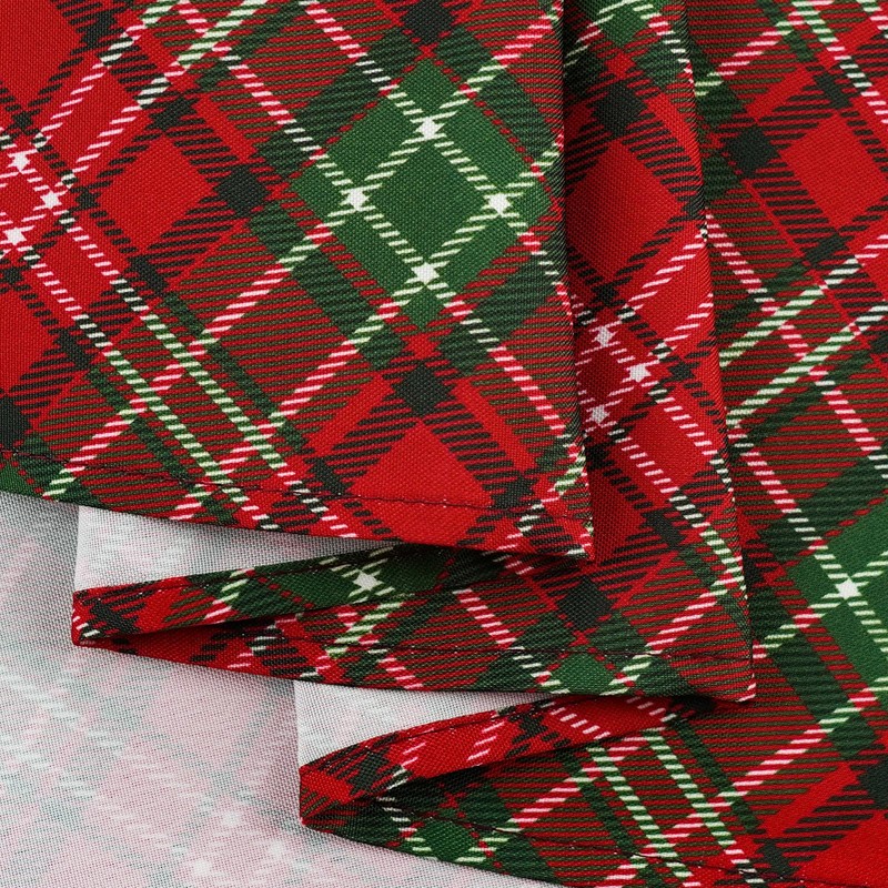uwdfnwuif Christmas Tablecloth Winter Holiday Table Cloth Washable Christmas Plaid