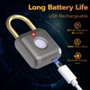 Pothunder Fingerprint Padlock, Smart Padlock, Locker Lock, Biometric Keyless Fingerprint