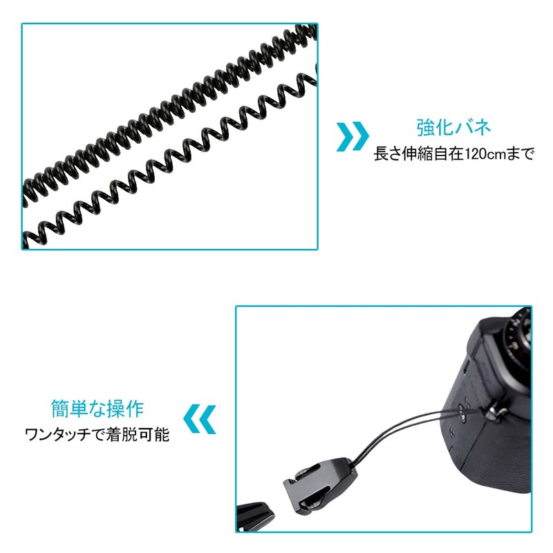 [DFsucces] Curl Cord Strap, Coil Strap, Bungee Strap, Keychain, Smartphone