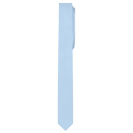 Jacob Alexander Men's Ultra Skinny 1.5" Solid Neck Tie - Sky Blue