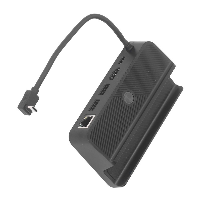 Docking Station Black 6 in 1 Charging Base RGB LED