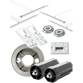 Rollwin Roller shutter accessories set for renovation Maxi SW60 4x suspension springs 2x box bearings 2x ball bearings 2x roller capsule + belt pulley + belt guide