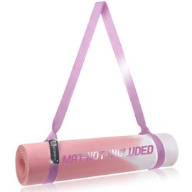 A AZURELIFE [MAT NOT Included] Yoga Mat Sling, Yoga Mat Straps for Carrying, Easy-Cinch Yoga Mat Holder Strap