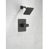 Delta Faucet Modern 14 Series Matte Black Shower Faucet, Delta