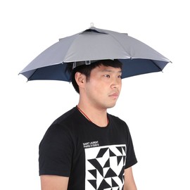 Asixxsix 25 Inch Handfree Umbrella Hat, Waterproof UV Folding Sun Rain Umbrella for Outdoor Beach Fishing Hiking Party Gardening, Stable 8 Ribs