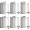 Tebery 8 oz Stainless Steel Hip Flask & Funnel Set,