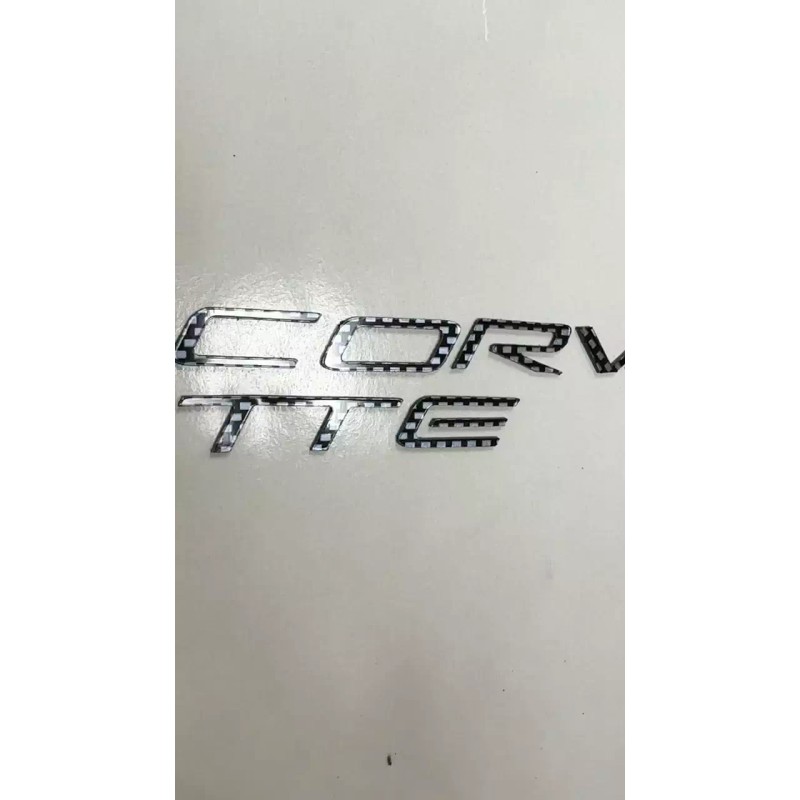 Advanced Trims Carbon C5 Corvette Dash Plastic Lettering 1997 -