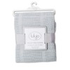 lulujo Baby Cellular Baby Blanket, Grey, 39"X31"