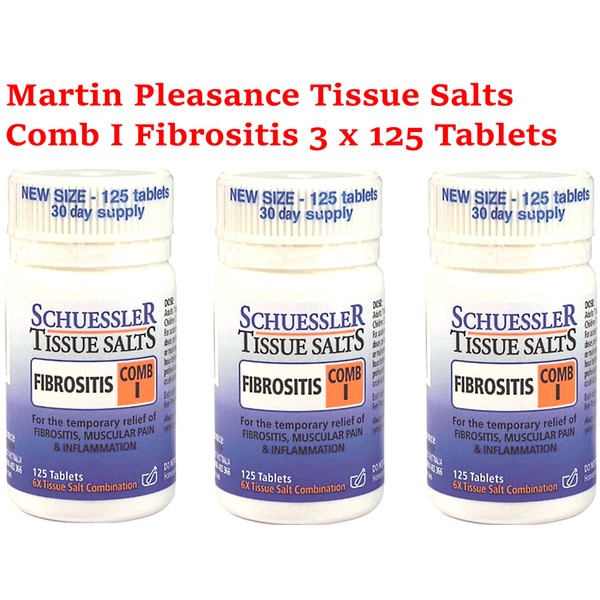 Martin & Pleasance COMB I Fibrositis ( 3 x 125 Tablets ) Schuessler Tissue Salts