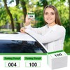 Clabby 100 Pcs 2x3 Inch Parking Permit Stickers Static Window
