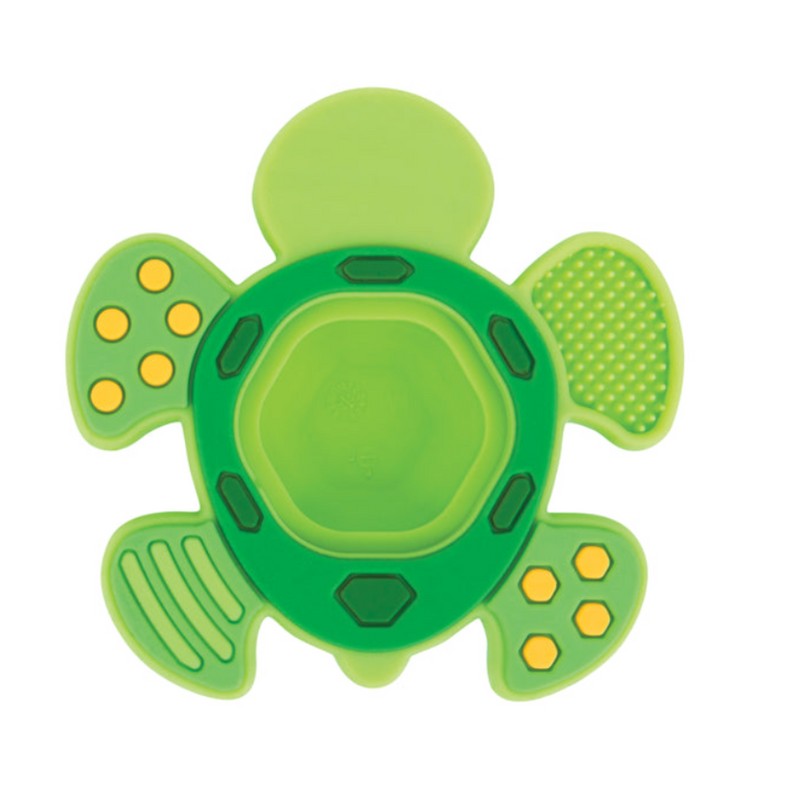 Nûby Nuby Teethe N Pop Sensory Play Teether Green Turtle