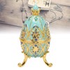 Egg Trinket Box Enamelled Jewelry Box Zinc Alloy Exquisite Jewelry