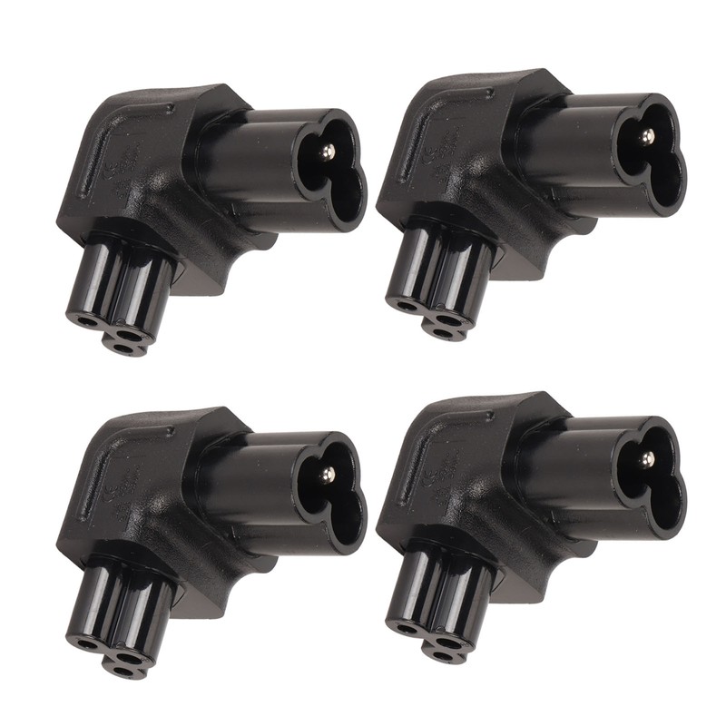 4PCS IEC320 C6 to IEC320 C5 Power Adapter Plug and