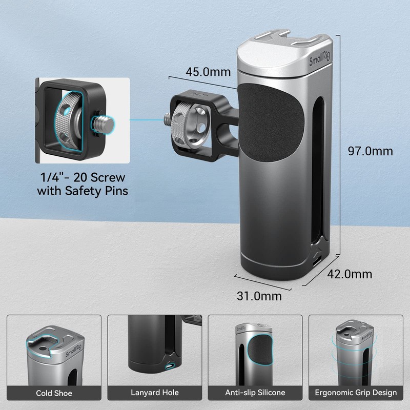 SMALLRIG Mini Side Handle for Phone Cage Smartphone Video Rig
