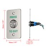 Push to Exit Button for Door Access Control Waterproof Stainless