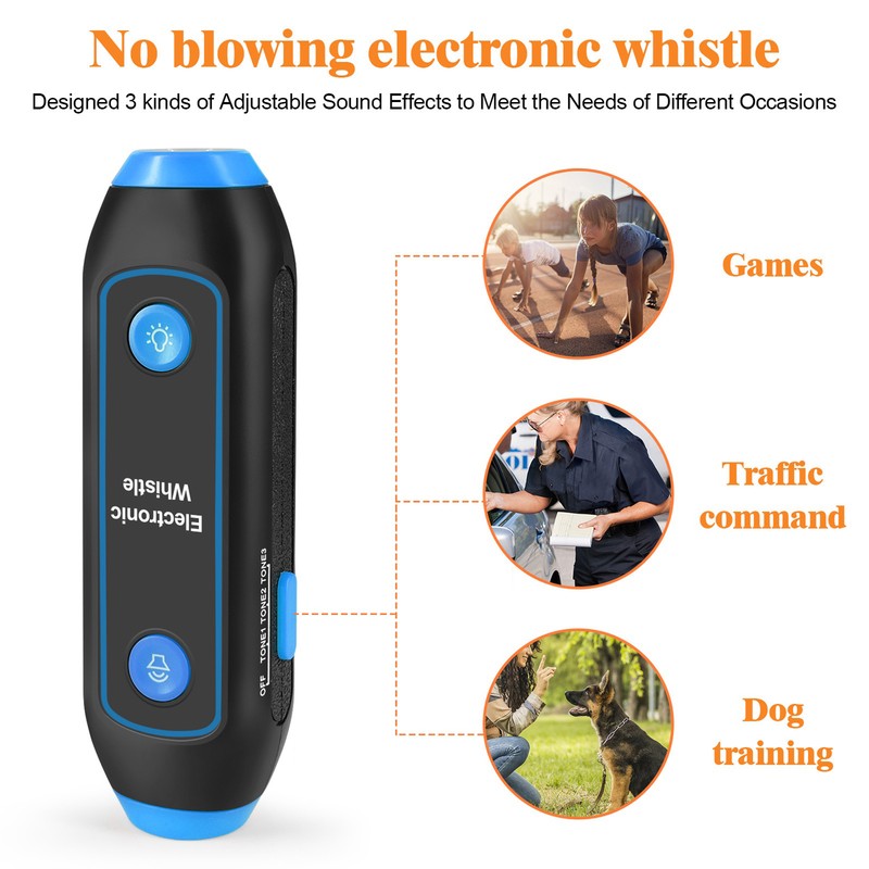Electronic Whistle 3 Tone 3 Volume Level Blow Free Whistle