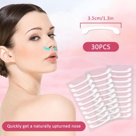 EKIND Pack of 30 Nose Orthopedic Strips with Invisible Breathable Mat for Instant Lifting and Ideal Nose Muscles (Tweezers)