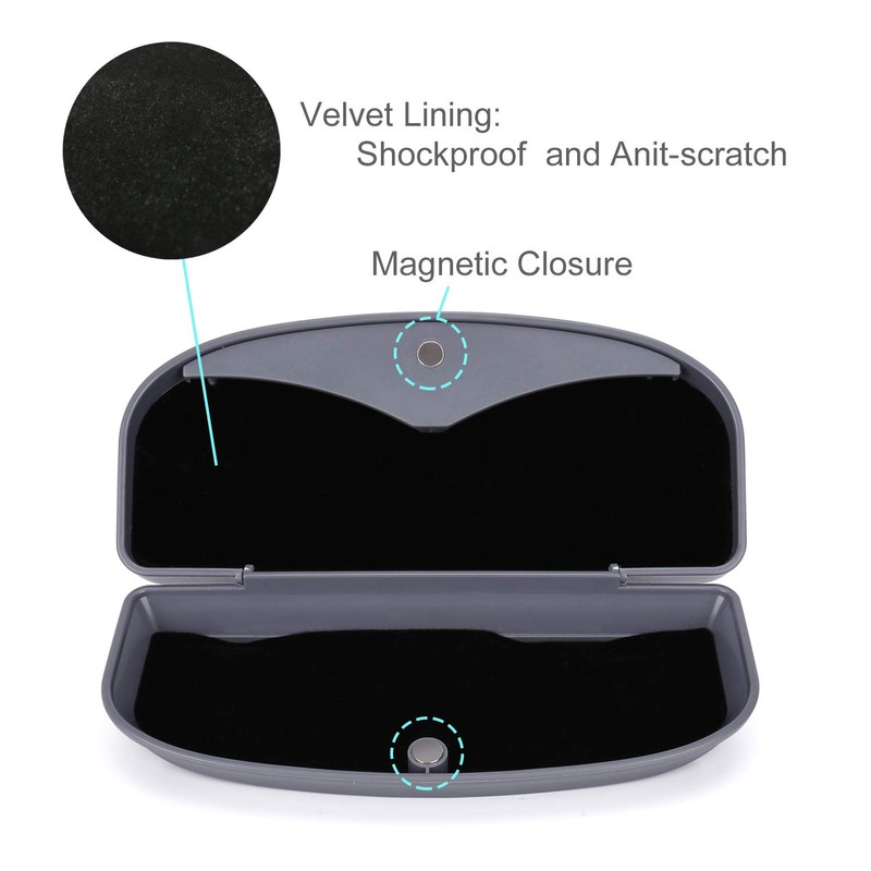 MOSISO Car Visor Sunglasses Case, Universal Automotive ABS Eyeglasses Holder