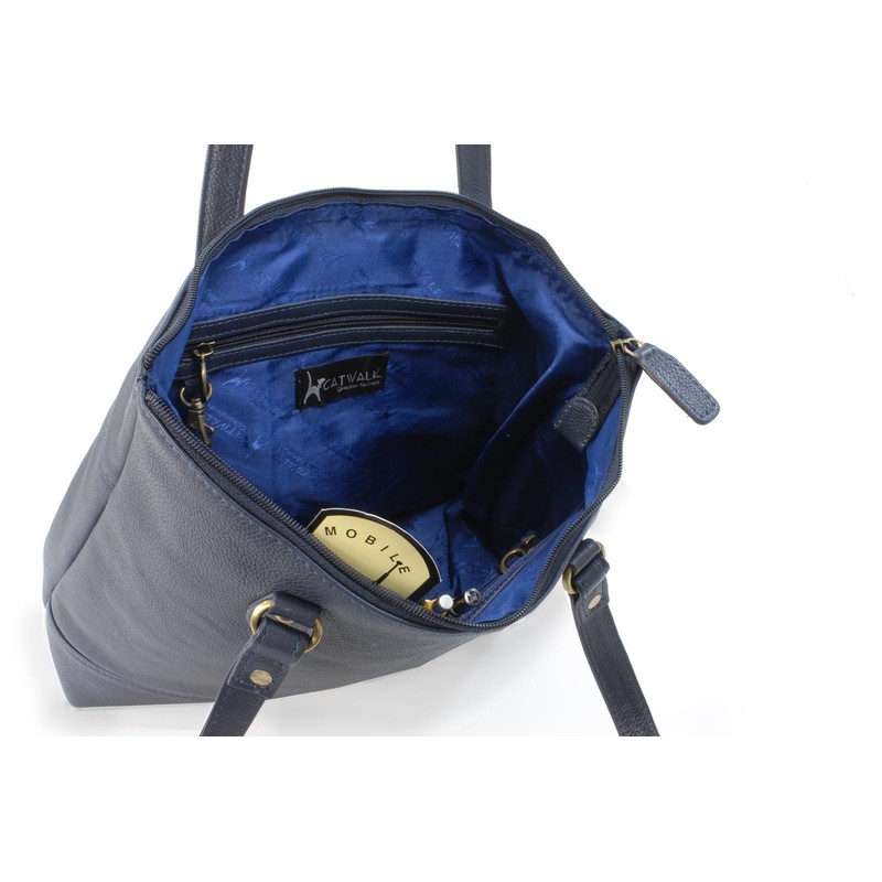 Catwalk Collection Handbags - Women's Leather Shoulder Bag - Ladies
