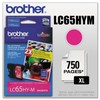 Brother LC65HYM High-Yield -Ink Cartridge, 750 Page-Yield, Magenta