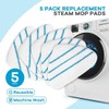 Replacement Steam Mop Pads, 5 Pack Microfiber Steam Mop Pads