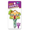 Lucky Line Key Shapes, Home, House Key Blank, LW, 1