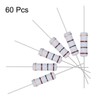 sourcing map 60Pcs 100 Ohm Resistor, 2W 5% Tolerance Metal