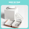 Bailinks 1 PCS Soap Dish, Portable Soap Box with Lid,