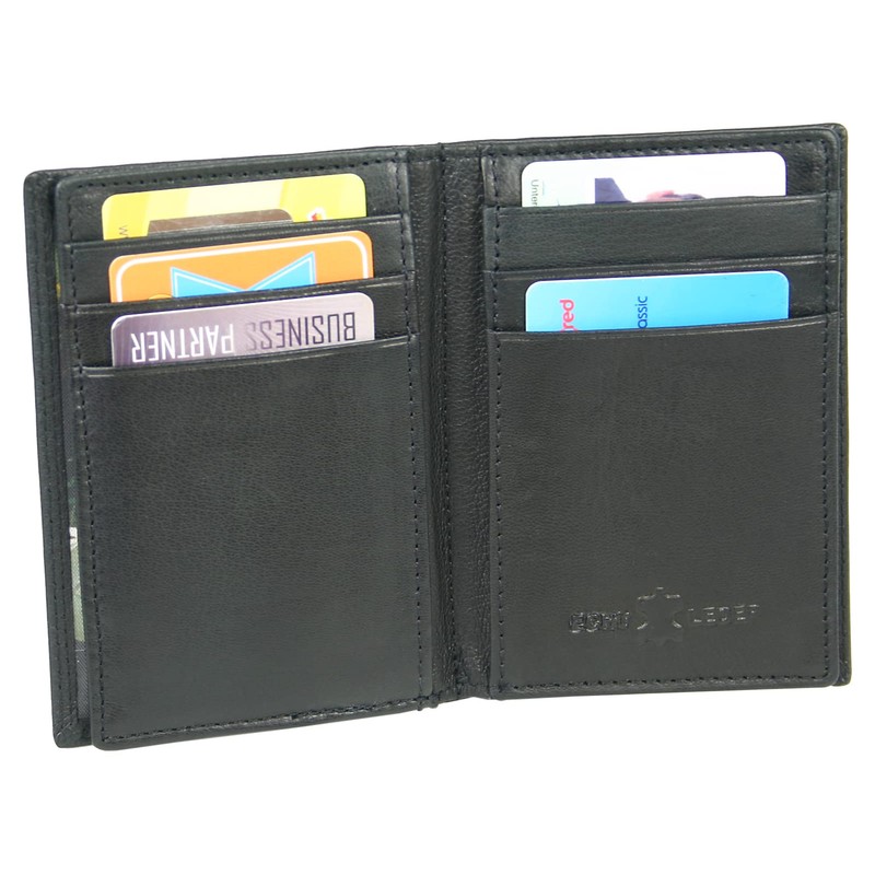 CA$H - Men's Wallet Landscape Format - Genuine Leather Wallet,