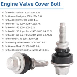 7L1Z-6C519-A 9 PCS Engine Valve Cover Bolt Fits for Ford Expedition/Explorer/f150/f250 f350 Super Duty/Mustang for Expedition Left Valve Cover 2005-2014 5.4L
